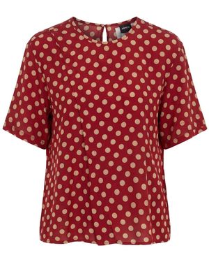 Aspesi Top Silk - Red