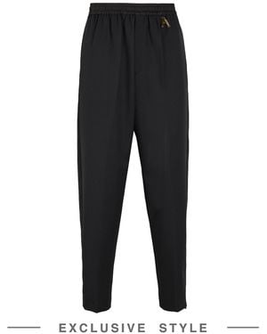 ARIES x YOOX Pants Polyester, Virgin Wool, Elastane - Black