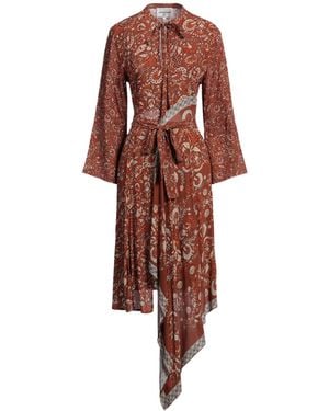 Antik Batik Midi Dress - Brown