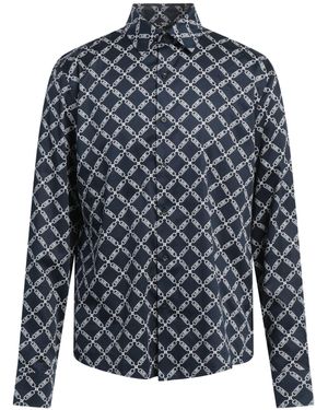 Michael Kors Midnight Shirt Cotton, Elastane - Blue