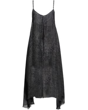 SANCTAMUERTE Midi Dress Viscose, Silk - Black