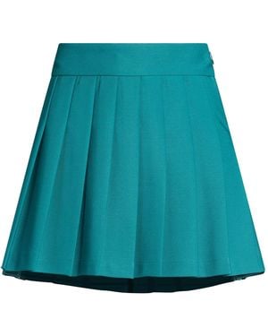 Grifoni Mini Skirt Polyester, Virgin Wool, Elastane - Blue