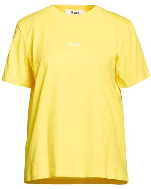 MSGM T-Shirts - Yellow