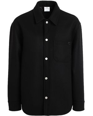 Courreges Shirt Wool, Polyurethane, Polyester, Polyamide - Black