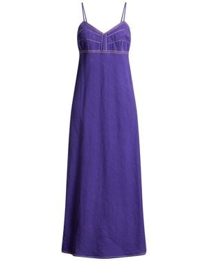 Mii Maxi Dress Linen - Purple