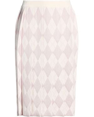 Thom Browne Light Midi Skirt Silk, Cotton, Polyamide - White