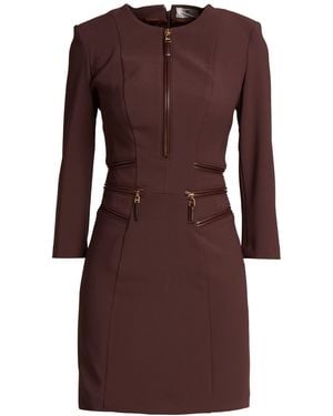 Elisabetta Franchi Mini Dress Polyester, Elastane, Polyurethane - Brown