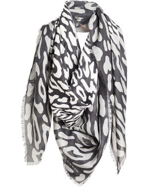 Lanvin Scarf Modal, Cashmere - White