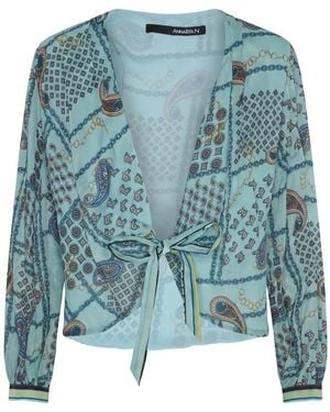 Annarita N. Sky Shrug Viscose - Blue