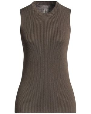 Rick Owens Khaki Sweater Virgin Wool - Brown