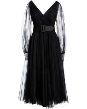 Gai Mattiolo Midi Dress Polyester - Black