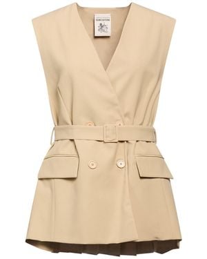 Semicouture Jacket Polyester, Viscose, Elastane - Natural