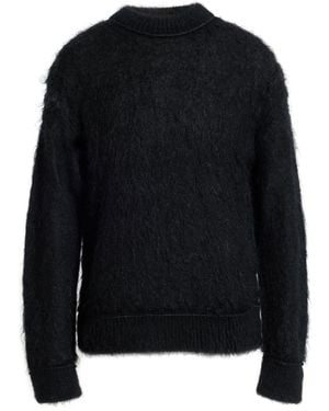 Sacai Turtleneck Mohair Wool, Nylon, Wool - Black