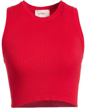 ViCOLO Top Viscose, Polyester - Red