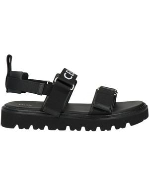 Celine Sandals Textile Fibers - Black