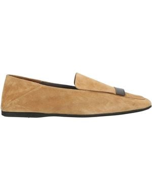 Sergio Rossi Sr1 Camel Loafers Leather - White