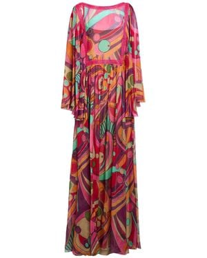 Alberta Ferretti Vestito Lungo - Rosso