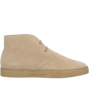 Emporio Armani Ankle Boots - Natural