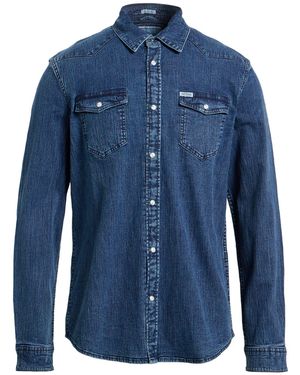 Guess Denim Shirt Cotton, Elastane - Blue