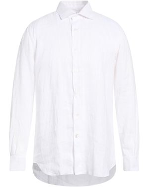 Mazzarelli Shirt Linen - White