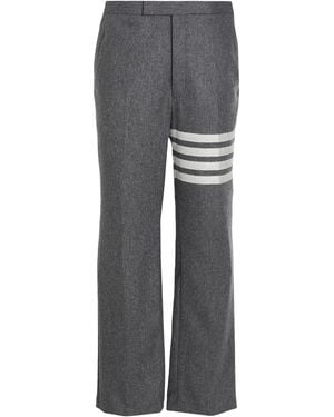 Thom Browne Trousers Wool, Cashmere - Grey