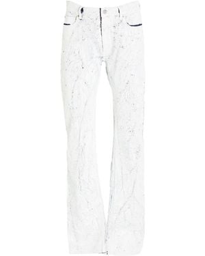 MM6 by Maison Margiela Jeans Cotton, Elastane - White