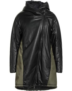 Giorgio Brato Coat Leather, Nylon - Black