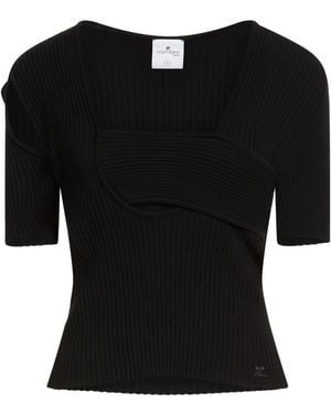 Courreges Jumper Viscose, Polyester - Black