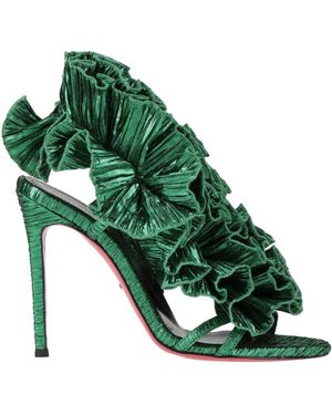 Luciano Padovan Sandals Textile Fibres - Green