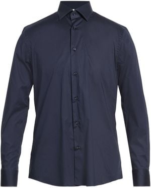 Berna Midnight Shirt Cotton, Synthetic Fibers - Blue