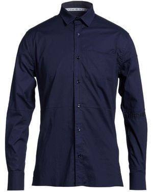 Bikkembergs Shirt Cotton, Elastic Fibres - Blue