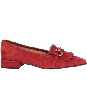 Status Brick Loafers Leather - Red