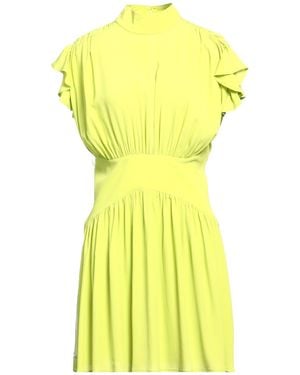 Semicouture Mini Dress Acetate, Silk - Yellow