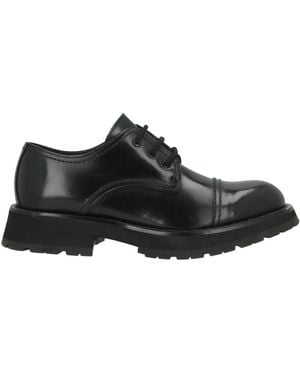 McQueen Lace-Up Shoes Leather - Black