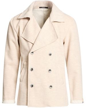 Takeshy Kurosawa Coat Recycled Polyester, Polyester, Viscose - Natural
