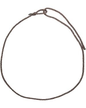 Brunello Cucinelli Necklace Hematite, 925/1000 - Metallic