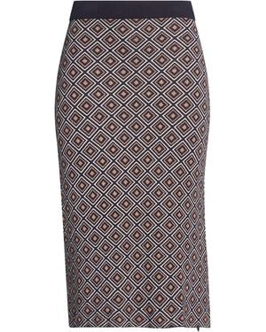 Weekend by Maxmara Midnight Midi Skirt Viscose, Elastane, Metallic Fiber, Polyester - Gray