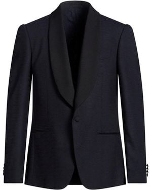 Lardini Midnight Blazer Wool, Elastane, Mohair Wool - Blue