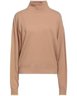 Alysi Turtleneck Wool, Cashmere, Polyester - Natural