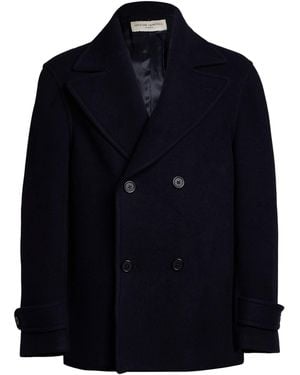 Officine Generale Midnight Coat Virgin Wool, Polyamide - Blue