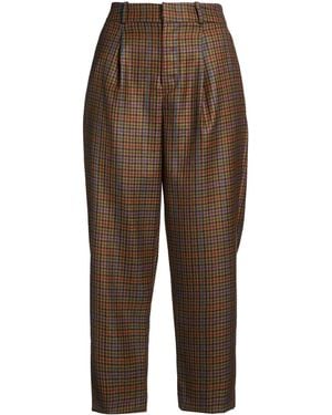 PT Torino Camel Trousers Virgin Wool - Brown