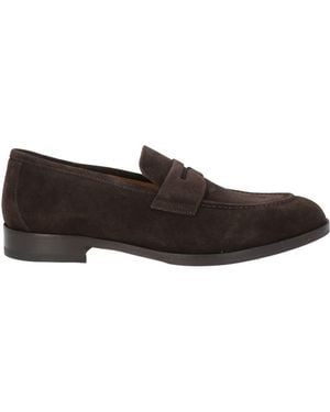 Testoni Dark Loafers Calfskin - Multicolour