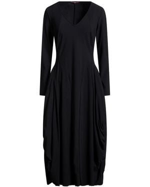High Midi-Kleid - Schwarz