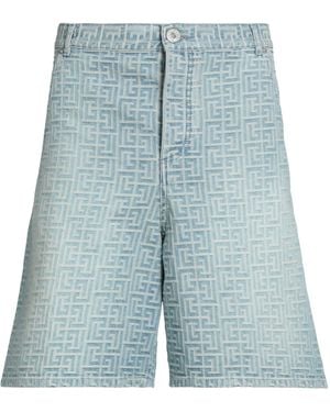 Balmain Denim Shorts - Blue