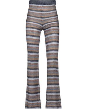 Roberto Collina Pants Viscose, Metallic Polyester, Nylon - Gray