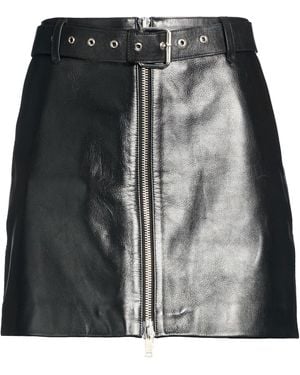 Anine Bing Mini Skirt Lambskin - Black