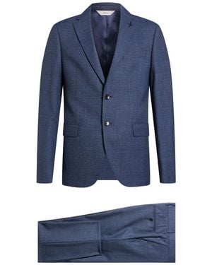 Paoloni Suit Virgin Wool - Blue