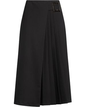 Imperial Midi Skirt Polyester, Viscose, Elastane - Black