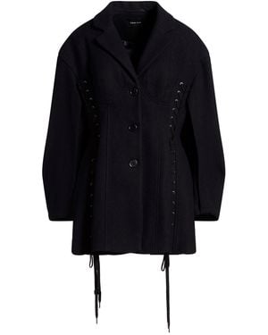 Simone Rocha Midnight Coat Virgin Wool, Polyamide - Black