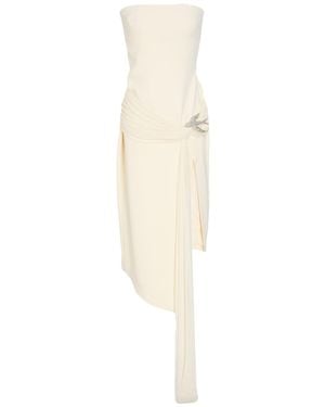 David Koma Vestido Midi - Blanco